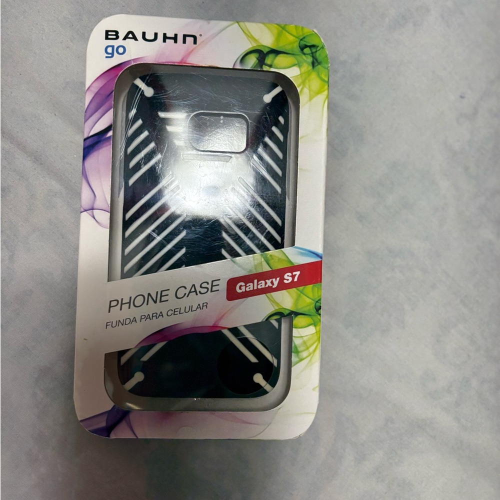 Stylish Black Phone Case for Galaxy S7 - Picture 2 of 6